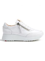 LLOYD Skórzane sneakersy w kolorze białym rozmiar: 42. Białe trampki LLOYD, bez wzorów, ze skóry, bez zapięcia. Za 448.45 zł.