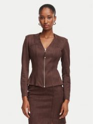 Rinascimento Marynarka CFC0130676003 Brązowy ciemny Slim Fit. Brązowe marynarki i żakiety Rinascimento, xl, bez wzorów, z syntetyku. Za 629.99 zł.