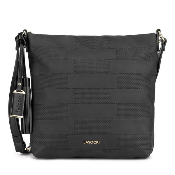 Torba Lasocki. Czarne listonoszki Lasocki, bez wzorów, bez dodatków. Za 179.99 zł.