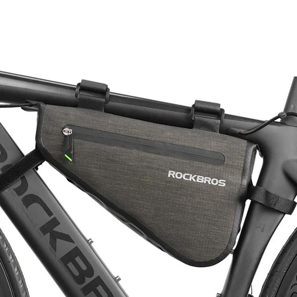 Torba rowerowa Rockbros na ramę. Zielone torby na ramię ROCKBROS, bez wzorów, z materiału, na ramię, bez dodatków. Za 98.50 zł.