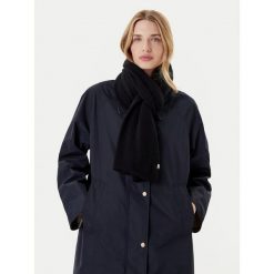 Szalik Tommy Hilfiger. Czarne szaliki TOMMY HILFIGER, bez wzorów. Za 699.99 zł.
