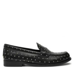 Lordsy Tory Burch. Czarne lordsy Tory Burch, bez wzorów, bez obcasa, bez zapięcia. Za 989.99 zł.