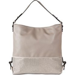 Torebka z ozdobnymi sztrasami bonprix jasnobązowy. Brązowe torebki klasyczne bonprix, bez wzorów, duże, bez dodatków. Za 49.99 zł.