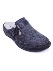 Comfortfusse Wełniane kapcie w kolorze antracytowym rozmiar: 37. Czarne obuwie domowe Comfortfüße, bez wzorów, z materiału, bez zapięcia. Za 208.99 zł.