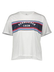 Herrlicher Koszulka w kolorze białym rozmiar: XS. Białe bluzki Herrlicher, xs, bez wzorów, z bawełny, bez kołnierzyka, bez ramiączek. Za 82.99 zł.