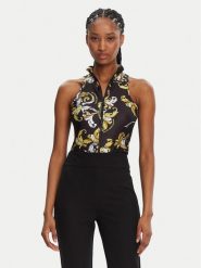 Versace Jeans Couture Body 78HAM207 Czarny Slim Fit. Czarne body Versace Jeans Couture, bez wzorów, z jeansu. Za 549.99 zł.