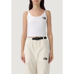 Bezrękawnik Kobieta THE NORTH FACE Slim Crop Tank. Białe koszulki sportowe The North Face, bez wzorów, z bawełny, bez ramiączek. Za 179.15 zł.