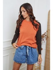 So Cachemire Sweter "Kaleis" w kolorze pomarańczowo-brązowym rozmiar: XL. Pomarańczowe swetry So Cachemire, xl, bez wzorów, z kaszmiru, bez ramiączek. Za 217.95 zł.