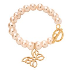 Bransoletka Emily. Czerwone bransoletki Lilou, pozłacane. Za 444.50 zł.