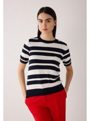 More & More Sweter w kolorze czarno-białym rozmiar: 44. Białe swetry More & More, bez wzorów, bez ramiączek. Za 173.99 zł.