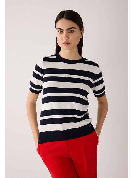 More & More Sweter w kolorze czarno-białym rozmiar: 40. Białe swetry More & More, bez wzorów, bez ramiączek. Za 143.83 zł.