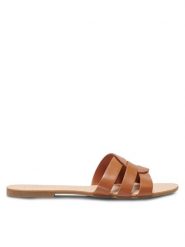 ONLY Shoes Klapki Onlfeli-4 15319426 Brązowy. Brązowe klapki ONLY SHOES, bez wzorów, ze skóry, bez obcasa. Za 79.99 zł.