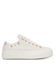 Converse Trampki Chuck Taylor All Star Heathered Glam A17597C Beżowy. Brązowe trampki Converse, bez wzorów, z materiału, bez zapięcia. Za 419.99 zł.
