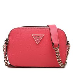 Torebka Guess. Czerwone listonoszki Guess, z aplikacjami, bez dodatków. Za 569.99 zł.