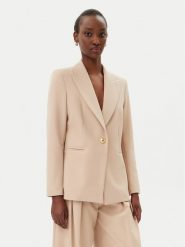 Maryley Marynarka 25EB187/M27/43PG Beżowy Regular Fit. Brązowe marynarki i żakiety Maryley, m, bez wzorów, z syntetyku. Za 379.99 zł.