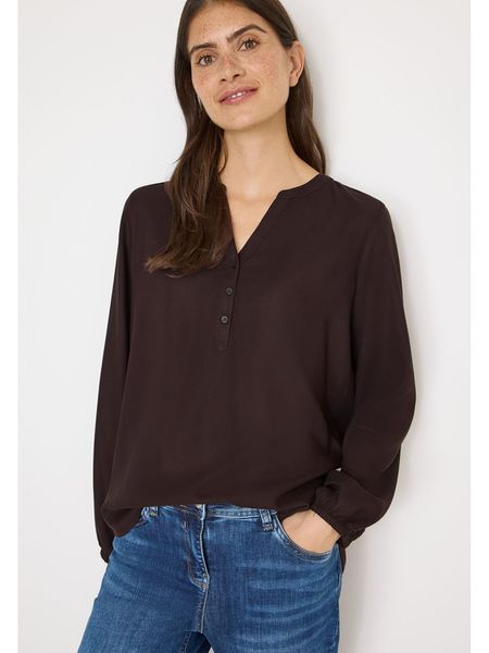 Cecil Bluzka w kolorze brązowym rozmiar: S. Brązowe bluzki Cecil, s, bez wzorów, z wiskozy, klasyczne, bez kołnierzyka, bez ramiączek. Za 74.28 zł.