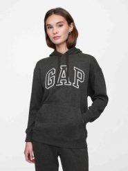 Bluza damska GAP V-Gap Heritage PO HD. Szare bluzy GAP, s, bez wzorów, z bawełny, z kapturem. Za 139.99 zł.