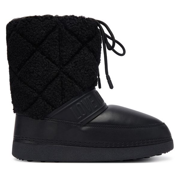 Śniegowce LOVE MOSCHINO. Czarne trapery i śniegowce Love Moschino. Za 619.99 zł.