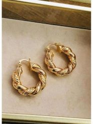 Nakkash Pozłacane kolczyki-kreole rozmiar: onesize. Żółte kolczyki Nakkash, pozłacane. Za 43.99 zł.