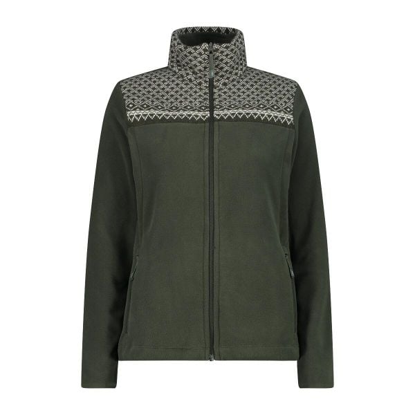 Bluza damska turystyczna CMP 34J0486. Zielone bluzy CMP, s, bez wzorów, z materiału, bez kaptura. Za 415.50 zł.