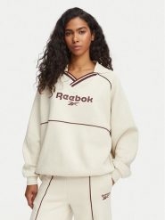 Reebok Bluza Angelica RK25685CCW Kremowy Oversize. Białe bluzy Reebok, xs, bez wzorów, z syntetyku, bez kaptura. Za 199.99 zł.