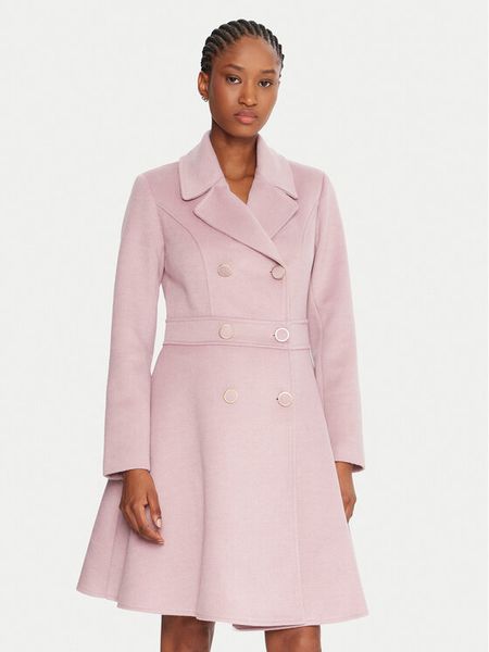 Rinascimento Płaszcz przejściowy CFC0125851003 Różowy Slim Fit. Czerwone płaszcze Rinascimento, m, bez wzorów, z syntetyku, bez kaptura. Za 769.99 zł.