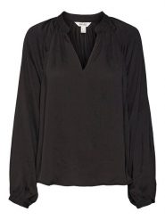 Vero Moda Bluzka w kolorze czarnym rozmiar: S. Czarne bluzki Vero Moda, s, bez wzorów, bez kołnierzyka, bez ramiączek. Za 92.45 zł.