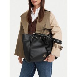 Torebka Beverly Hills Polo Club. Czarne shopper Beverly Hills Polo Club, bez wzorów, bez dodatków. Za 279.99 zł.