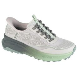 Buty sportowe Sneakersy damskie, Slip-Ins: Switch Back - Mist. Szare obuwie sportowe Skechers, z materiału, bez zapięcia, trekkingowe, Skechers Sport. Za 399.99 zł.