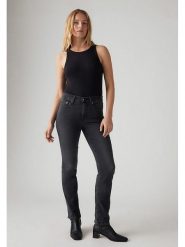 Levi's Dżinsy - Slim fit - w kolorze antracytowym rozmiar: W27/L28. Czarne jeansy Levi's®, l, z aplikacjami, z podwyższonym stanem. Za 245.38 zł.