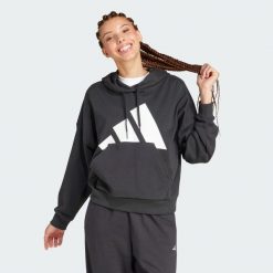 Bluza z kapturem Essentials Big Logo French Terry Loose. Białe bluzy Adidas, xl, bez wzorów, z materiału, z kapturem. Za 279.00 zł.