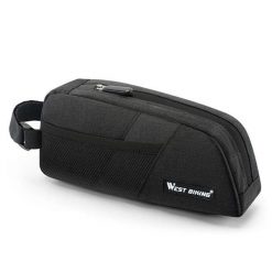 Torba na ramę roweru na narzędzia. Czarne torby na ramię WEST BIKING, bez wzorów, z poliesteru, biznesowe, na ramię, bez dodatków. Za 57.00 zł.