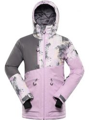 Alpine Pro Kurtka narciarska "Uzera" w kolorze jasnoróżowo-szarym rozmiar: XXL. Różowe kurtki narciarskie Alpine Pro, m, bez wzorów, bez kaptura, narciarskie. Za 554.23 zł.