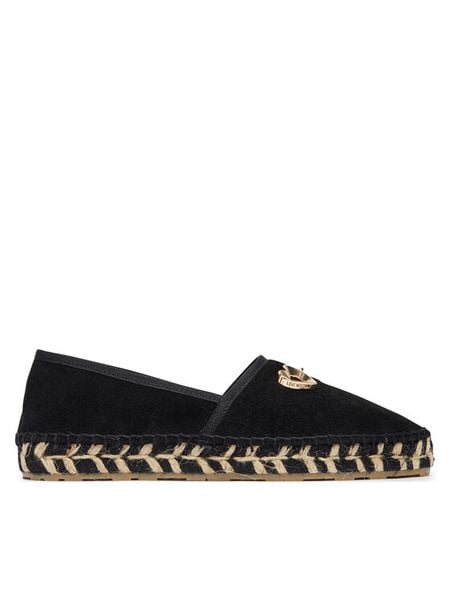 LOVE MOSCHINO Espadryle JA10552G0OIG5000 Czarny. Czarne espadryle Love Moschino, bez wzorów, ze skóry, bez obcasa, bez zapięcia. Za 471.99 zł.