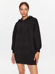 Guess Sukienka codzienna V3BQ14 K7UW2 Czarny Regular Fit. Czarne sukienki Guess, na co dzień, xs, z aplikacjami, z wiskozy, bez kołnierzyka, bez ramiączek, proste. Za 259.99 zł.
