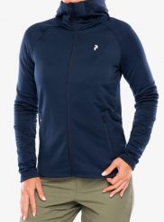 Bluza rozpinana damska Peak Performance Rider Essentials Zip Hood. Niebieskie bluzy Peak Performance, xs, bez wzorów, z elastanu, bez kaptura. Za 609.39 zł.