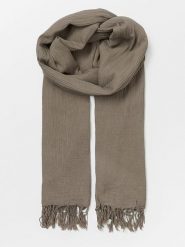 Becksöndergaard Szal "Ilona" w kolorze szarobrązowym - 200 x 100 cm rozmiar: onesize. Szare szaliki Becksöndergaard, bez wzorów, z bawełny. Za 56.99 zł.