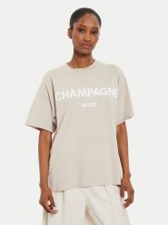 ViCOLO T-Shirt RB0399 Beżowy Regular Fit. Brązowe t-shirty ViCOLO, l, bez wzorów, z bawełny, bez kołnierzyka, bez ramiączek. Za 109.99 zł.