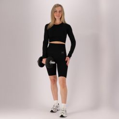 Damski zestaw sportowy - Legginsy/Top - Czarny. Czarne legginsy XTREME, xl, bez wzorów, z dresówki. Za 207.04 zł.
