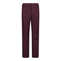 Spodnie narciarskie dla kobiet CMP. Czerwone spodnie narciarskie CMP, bez wzorów, narciarskie. Za 518.20 zł.