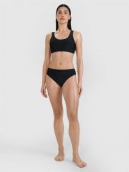 4F Dół od bikini damski - czarny XS. Czarne szorty 4f, bez wzorów, z elastanu, eleganckie. Za 79.99 zł.