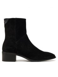 Gant Botki St Broomly 29543701 Czarny. Czarne botki GANT, bez wzorów, ze skóry, bez obcasa, na płaskiej podeszwie, bez zapięcia. Za 849.99 zł.