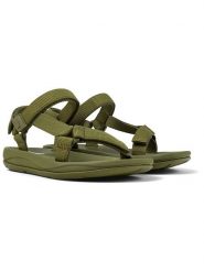 Camper Sandały w kolorze khaki rozmiar: 36. Brązowe sandały Camper, bez wzorów, klasyczne, z otwartym noskiem, bez obcasa, bez zapięcia. Za 255.34 zł.