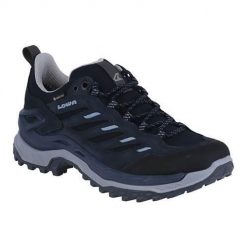 Buty trekkingowe damskie Lowa Innovo Low Gtx. Niebieskie trekkingi Lowa, z materiału, trekkingowe. Za 1,043.00 zł.