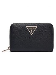 Guess Portfel "Laurel" w kolorze czarnym - 14 x 9,5 x 2 cm rozmiar: onesize. Czarne portfele Guess, z aplikacjami, z materiału. Za 154.95 zł.
