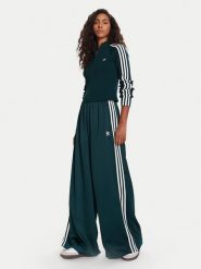 Adidas Bluza adicolor 3-Stripes JY2599 Zielony Slim Fit. Zielone bluzy sportowe Adidas, xl, bez wzorów, z wiskozy, bez kaptura. Za 309.99 zł.