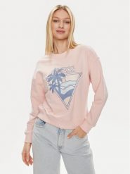 Guess Bluza W4GQ11 KBK32 Różowy Relaxed Fit. Czerwone bluzy Guess, l, z aplikacjami, z syntetyku, bez kaptura. Za 179.99 zł.