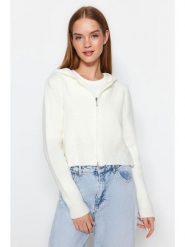 Trendyol Kardigan w kolorze białym rozmiar: M. Białe kardigany Trendyol, m, bez wzorów. Za 78.99 zł.