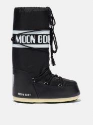 Śniegowce damskie Moon Boot ICON BLACK NYLON BOOTS. Czarne trapery i śniegowce Moon Boot, z nylonu. W wyprzedaży za 687.20 zł.