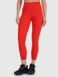 LEGGINSY DAMSKIE 4F FUNKCYJNE Z WYSOKIM STANEM KOLOR CZERWONY. Czerwone legginsy 4f, l, bez wzorów, z materiału, z podwyższonym stanem, długie. Za 119.99 zł.